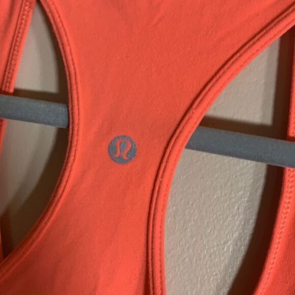 Lululemon Orange Cool Racerback Tank Top - Picture 6 of 6